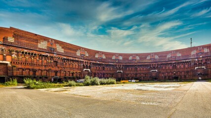 Innenhof der unvollendeten Kongresshalle auf dem Reichsparteitags-Gelände in Nürnberg