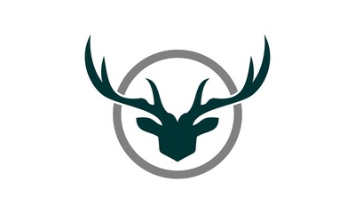 logo deer vector