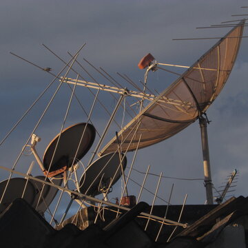 satellite dishes