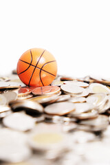 Basketball on the way of money prize