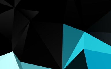 Light BLUE vector polygon abstract background.