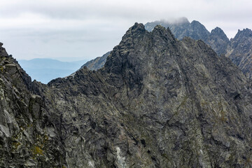 Batizovsky stit (Batyzowiecki Szczyt) - Peak in the Tatra Mountains, Slovakia.
