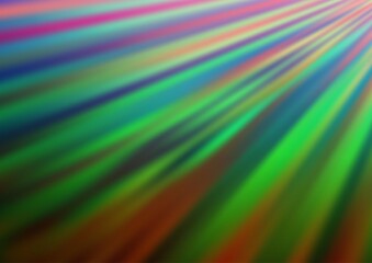 Dark Multicolor, Rainbow vector backdrop with long lines.
