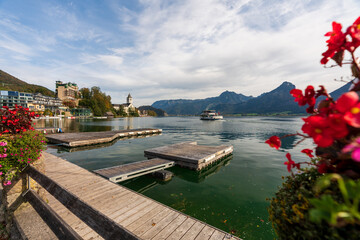 Sankt Wolfgang im Salzkammergut Schafberg Schiffstation