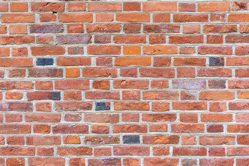 Red brick wall background