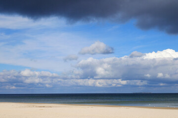 Sandstrand von Karlshagen mit Blick auf die Greifswalder Oie