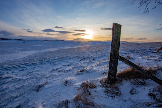 Winter sunset