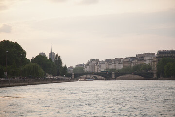 Obraz premium Paris,France-June.2014:View of the most famous cathedral, France, Notre Dame de Paris.