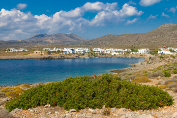 Urlaubsort Avlemonas an einer Meeresbucht auf der griechischen Insel Kythira
