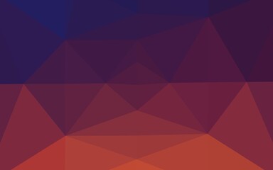 Fototapeta premium Dark Blue, Red vector low poly texture.
