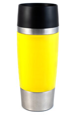 Thermos mug isolated on white background.