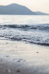 Waves seaside, clear water