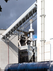 Exterior view of a lime factory