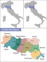 Emilia-Romagna is a region in northeast Italy