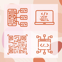 Simple set of ethics related lineal icons
