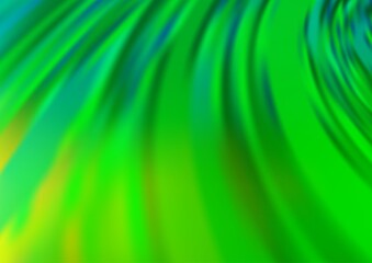 Light Green vector glossy bokeh pattern.