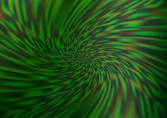 Light Green vector blurred shine abstract template.