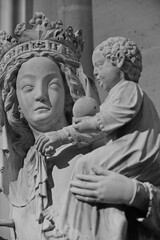Fototapeta na wymiar church statue