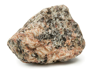 Large rock stone isolated on a white background.