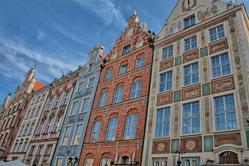 Historic tenement houses in Gdansk