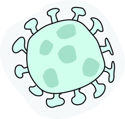Coronavirus disease COVID-19 infection medical isolated. vector illustration