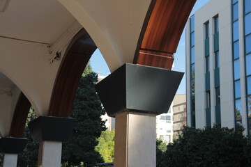 Obraz premium steel roof ,metal roof in construction site