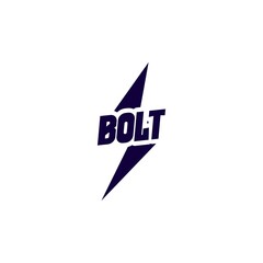 vector logo simple bolt with lightning background