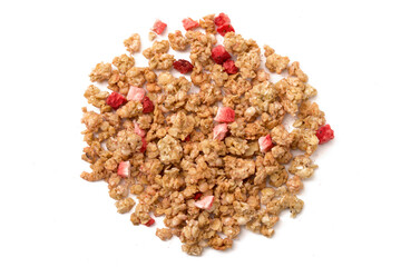 Knuspermüsli mit Erdbeeren