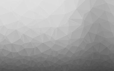 Light Silver, Gray vector triangle mosaic texture.