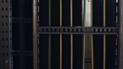 Green and yellow wiring
