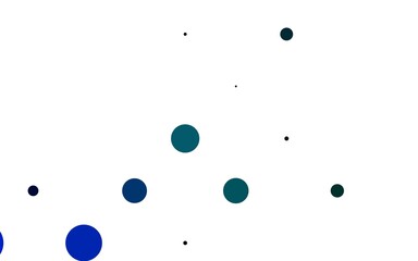 Light BLUE vector cover with spots.