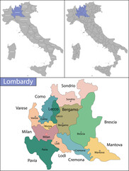 Lombardy is a region in northwest Italy