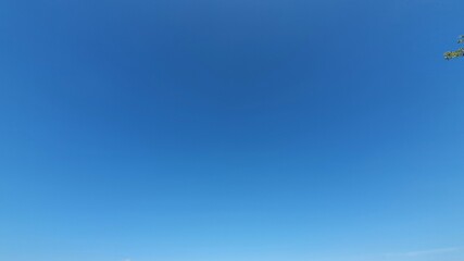 Clear autumn sky without clouds.