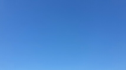 Clear autumn sky without clouds.