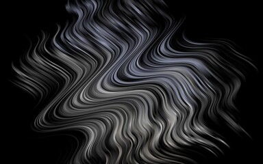 Dark Black vector backdrop with bent lines.