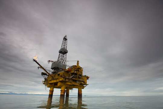 Offshore Oil Rig, Cook Inlet, Alaska