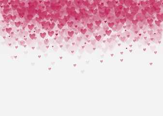 A background image of a red heart pattern that falls randomly.