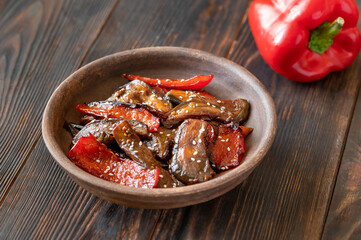 Eggplant stir-fry