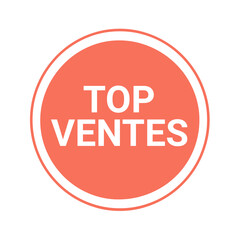 Badge symbole top ventes