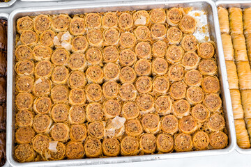 Burma baklava, turkish dessert sweet