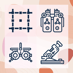 Simple set of mediation related lineal icons