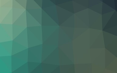 Light Green vector abstract polygonal layout.