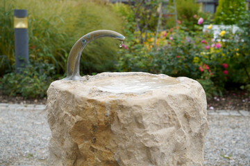 Naklejka na ściany i meble fountain in the garden