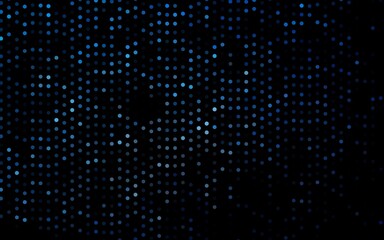 Dark BLUE vector texture with disks.