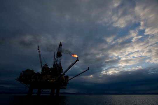 Offshore Oil Rig, Cook Inlet, Alaska