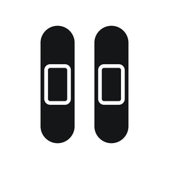 A couple of Bandages Medical Glyph Icon