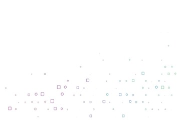 Light Multicolor, Rainbow vector template with spots, rectangles.