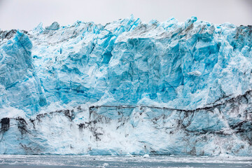 Fototapeta na wymiar Alaska glaciers scenic view from Prince Willialiam Sound bay
