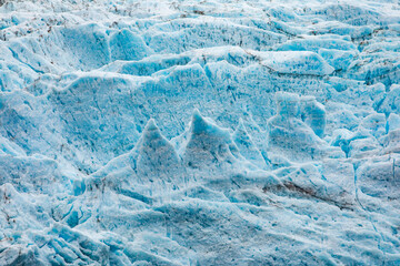 Alaska glaciers scenic view from Prince Willialiam Sound bay