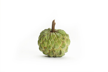 Isolated custard apple in white background.